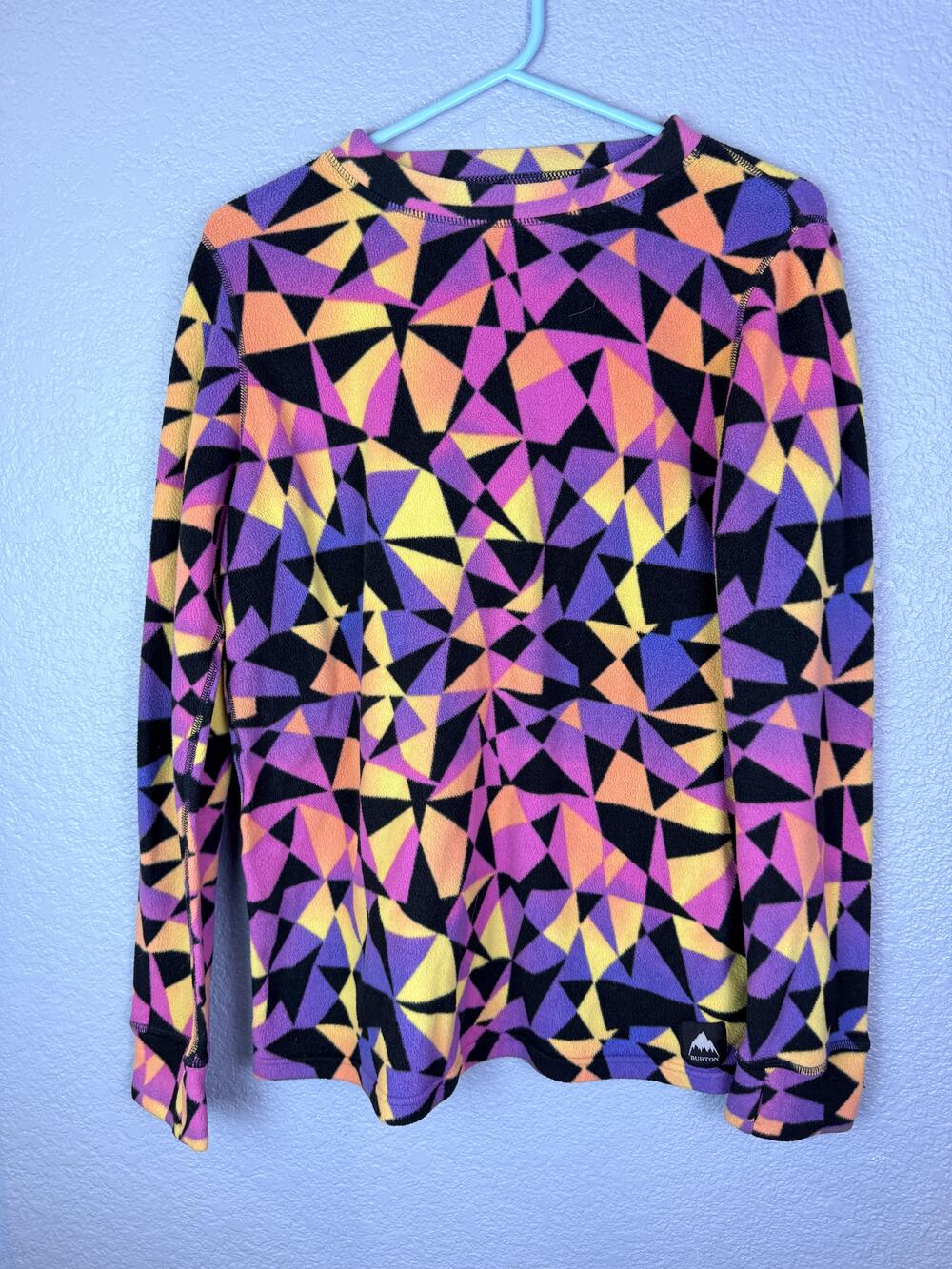 Burton Shirt Youth 18 Multicolor Geometric DRYRIDE Thermal Ski Base Layer